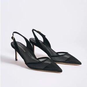 Marion Parke Elegant Black Slingback Heels